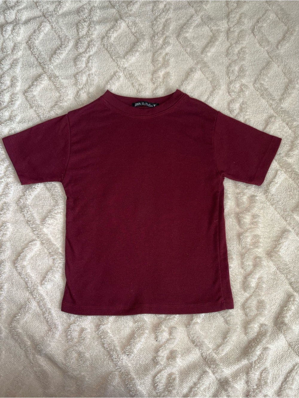 Zara Short Sleeve Tee - Wine